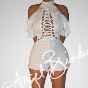 Angel Brinks Romper Social Club SzL (10-14)